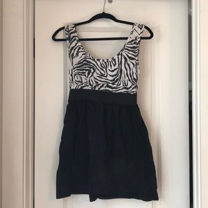 Zebra print dress